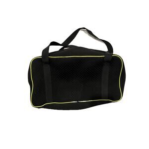 Soft Squooshy Small 16"x8"x7" Black Duffel Gym Bag